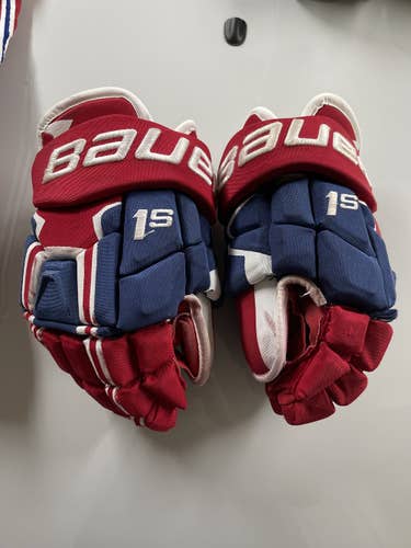 Galchenyuk Habs Bauer Supreme 1S Gloves 13" Pro Stock