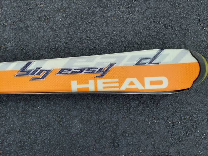 USED HEAD BIG EASY CL 150CM SKIS WITH TYROLIA SL 10 FULL DIAGONAL BINDINGS