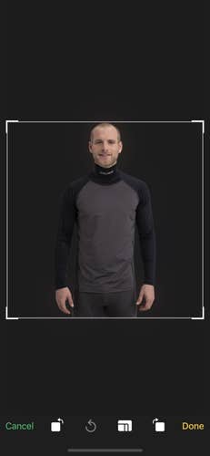 Two (2) Bauer Long Sleeve NeckPROTECT Shirt Senior Medium