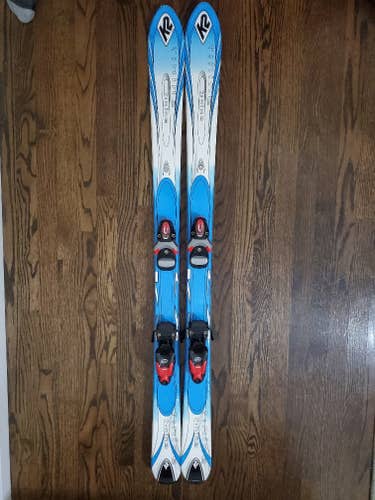 Used Kid's K2 All Mountain t nine Skis With Bindings