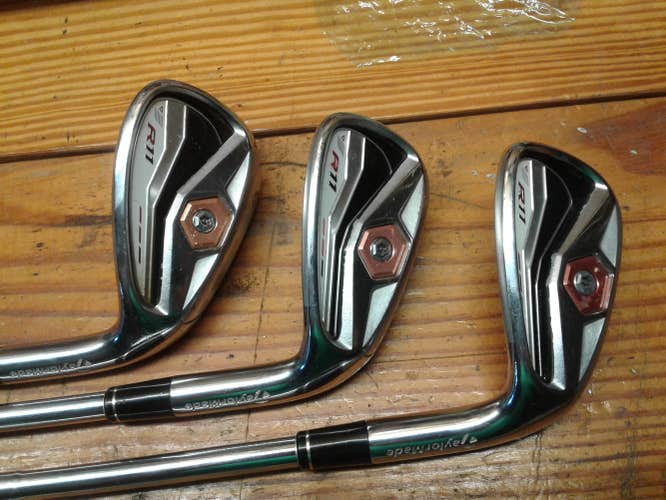Used Men's TaylorMade R11 RH Wedge Set (45,50,55 - PW, AW, SW) - KBS Steel Shaft