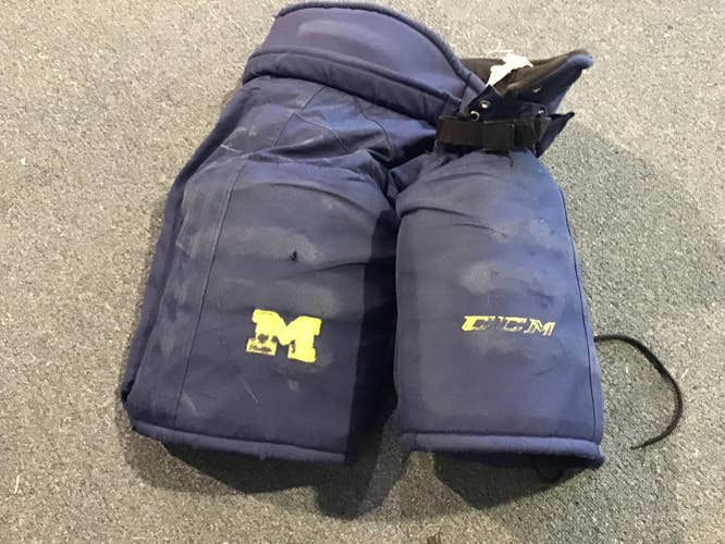 University of Michigan Ann Arbor Game Used Pro Stock CCM HG30 Pants Large #A