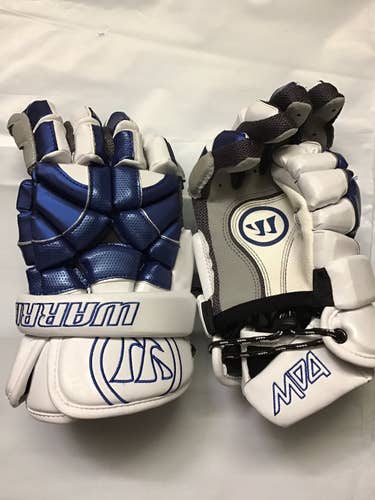 Royal Blue New Player's Warrior 13" Macdaddy 4 Lacrosse Gloves