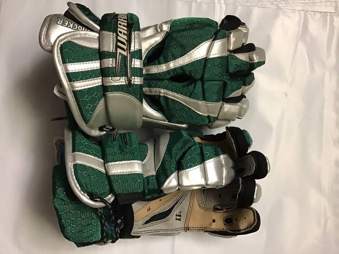 Green New Player's Warrior 13" The Shocker Lacrosse Gloves