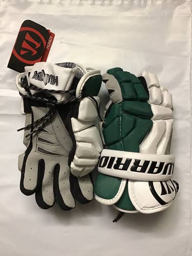 Green New Player's Warrior 12" Hundy Lacrosse Gloves