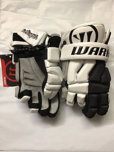 Black New Player's Warrior 12" Hundy Lacrosse Gloves
