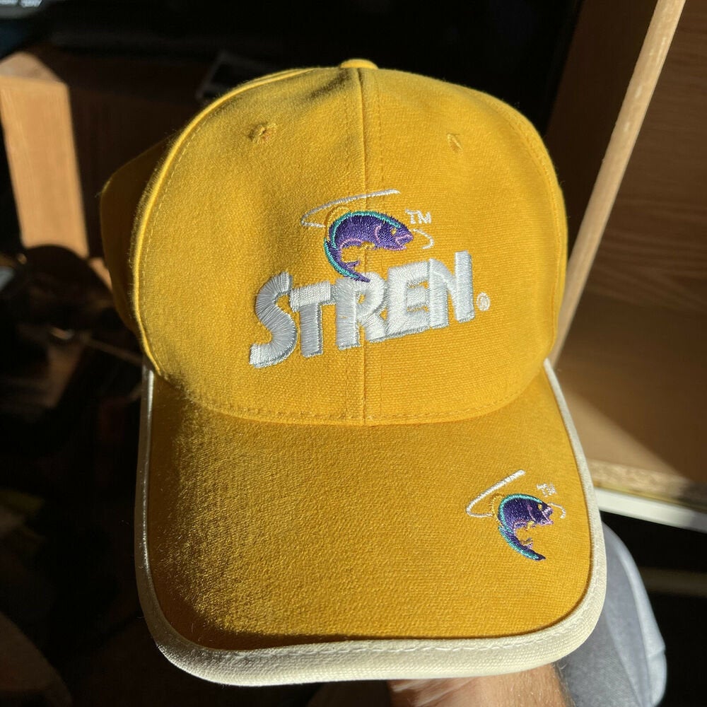Stren Yellow Adjustable Strapback Hat 