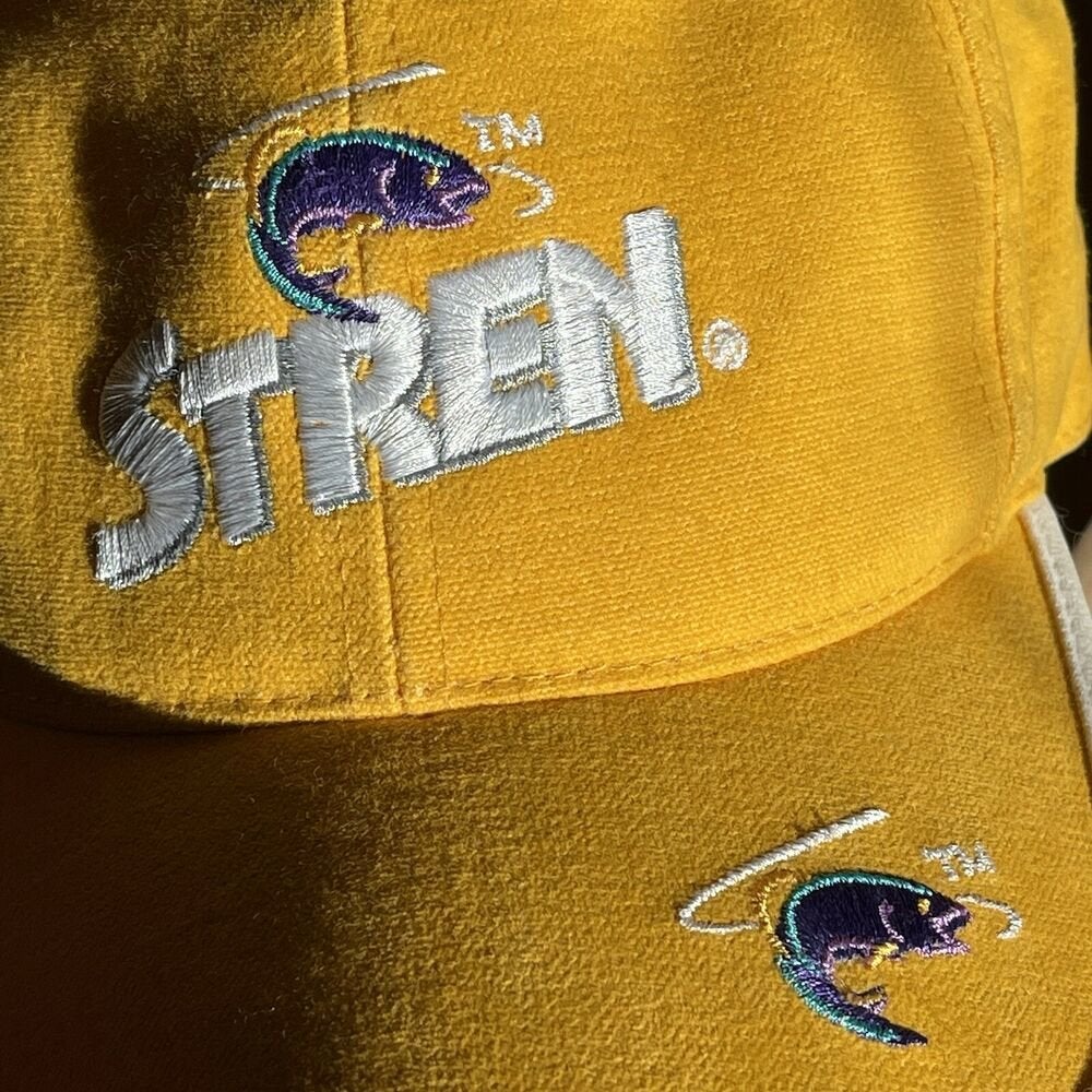 Stren Yellow Adjustable Strapback Hat 