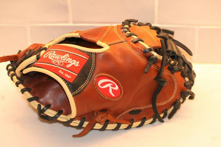 Rawlings Sandlot Series 33" Catcher's Mitt: SCM33 - Right Hand Thrower Used