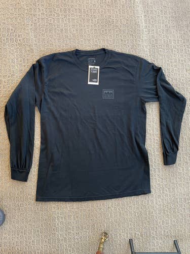 Black Adult Men's New Large Giro Ski/Snowboard Helmet Long sleeve T-Shirt - Official Issue