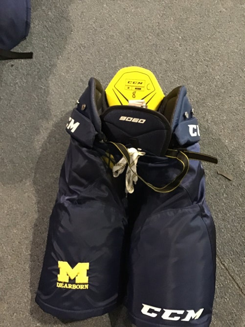 New University of Michigan Dearborn CCM Tacks 9060 Pants Medium #C