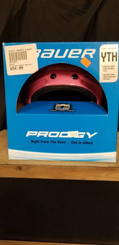 Pink New Youth Bauer Prodigy Helmet