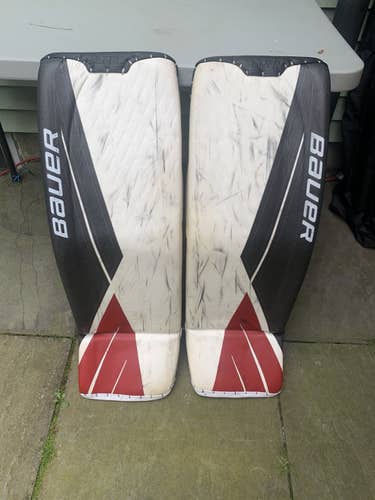 Black Used Senior 35" Bauer Regular Ultrasonic Goalie Full Set