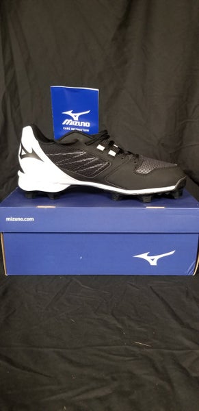 Black New Adult Men's Size 9.5 (Women's 10.5) Molded Cleats Mizuno
