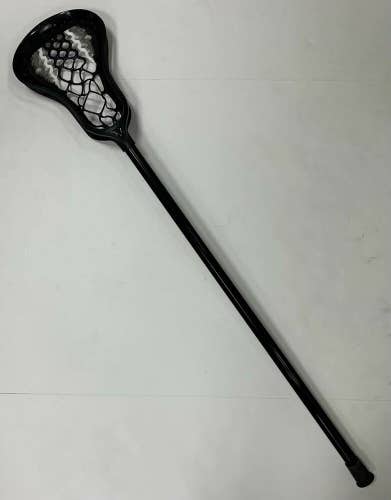 New Warrior Warp Head & STX Shaft 41" Complete Lacrosse Stick senior Black gray