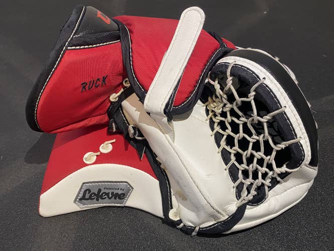 CCM Premier Pro Goalie Glove NCAA RUCK Pro Stock Used