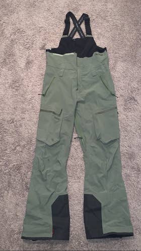 Used Mens TREW Gear Capow Ski Bibs - Large