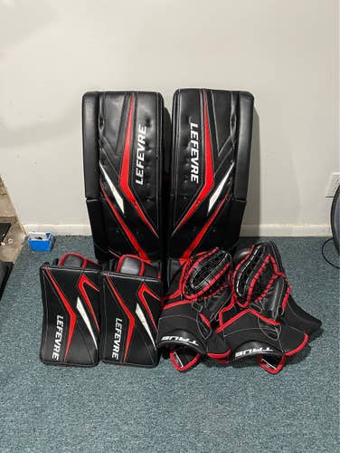 Black Senior 35" Regular Pro Stock L20.1 Goalie Full Set