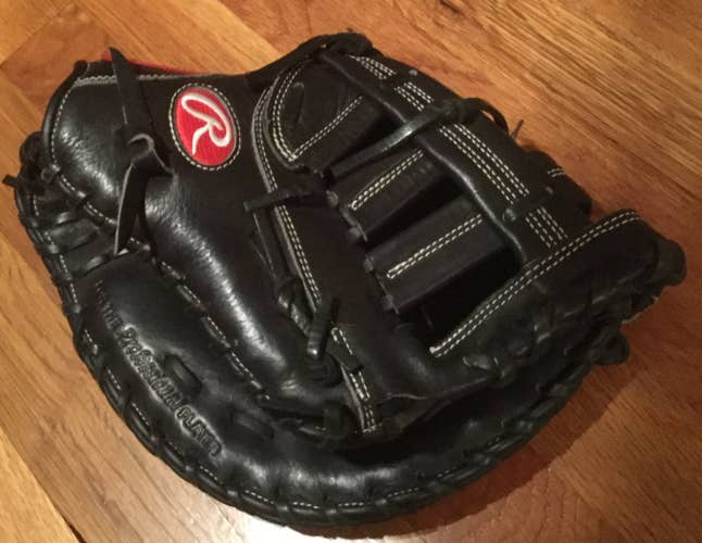 Black Used Rawlings 12 Inch GG Gamer Pro Taper GFMPT Youth Firstbase Baseball Mitt