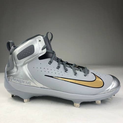 Silver New Adult Men's Men's 13.5 (W 14.5) Metal Nike High Top