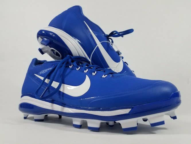 Nike Air Clipper 17 Blue/White Size 13 Baseball Molded Cleats Flywire 923482-412