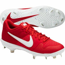 New Nike Mens Alpha Huarache Varsity Low Red- Size 12