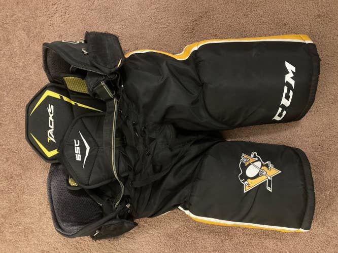 CCM Tacks 65C “Penguins Elite” Custom Junior Medium Player Pants
