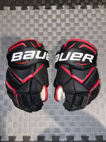 Bauer Vapor 1X Pro Gloves 14" Pro Stock Black/Red Huskies