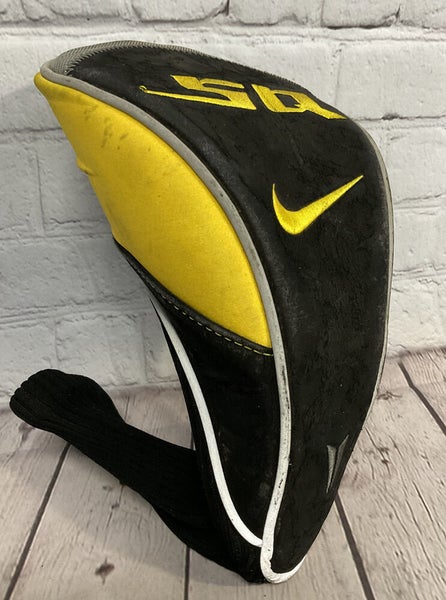 Nike SQ Driver 1 Wood Golf Club Headcover Sock Sleeve Black Yellow #408