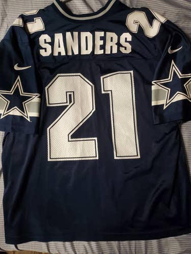 Vintage NFL Dallas Cowboys Deion Sanders 21 Team Nike Jersey