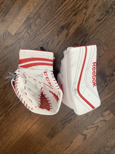 EXCELLENT CONDITION - SET - Intermediate- CCM Extreme Flex 500 Catch Glove & Reebok XLT28 Blocker
