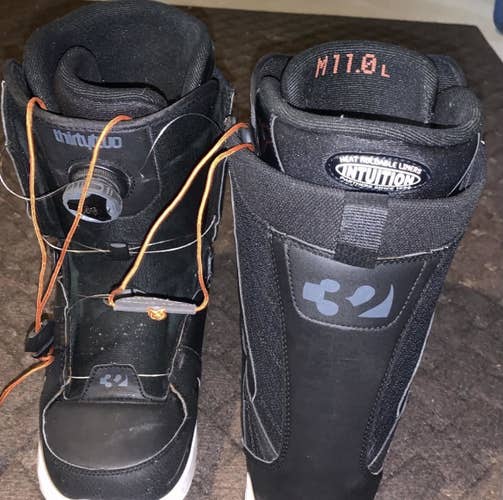 Used Men's Size 11 (Women's 12) Thirty Two Shifty Boa Snowboard Boots Medium Flex Freestyle