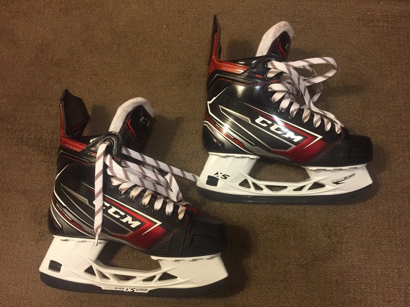 Senior Used CCM JetSpeed FT480 Hockey Skates Regular Width Size 6.5 with XS1 +2mm Black