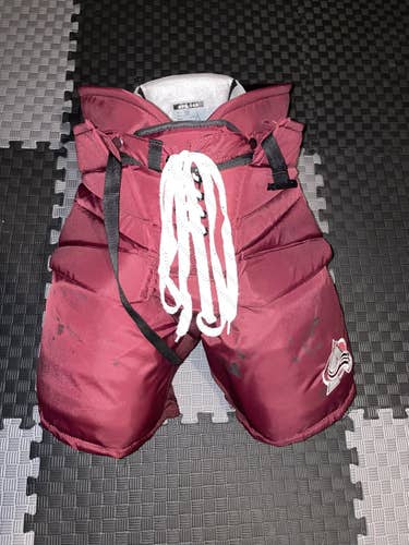 2021 Reverse Retro Grubauer Pro Stock CCM HPG 14A Fit 2 Colorado Avalanche Nordiques Goalie Pants