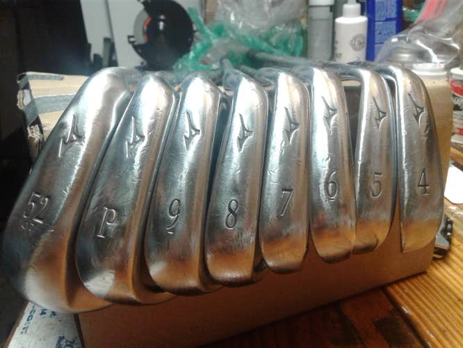 Used Men's Mizuno RH MP 57 Iron Set True Temper Steel Shaft with 52* MP-T10 Wedge