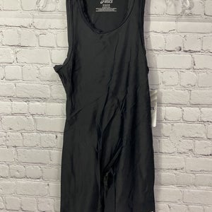ASICS Men’s Solid Modified Singlet Breathable Wrestling Size Small Black NWT