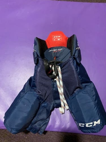 Blue Junior Used Small CCM JetSpeed FT370 Hockey Pants