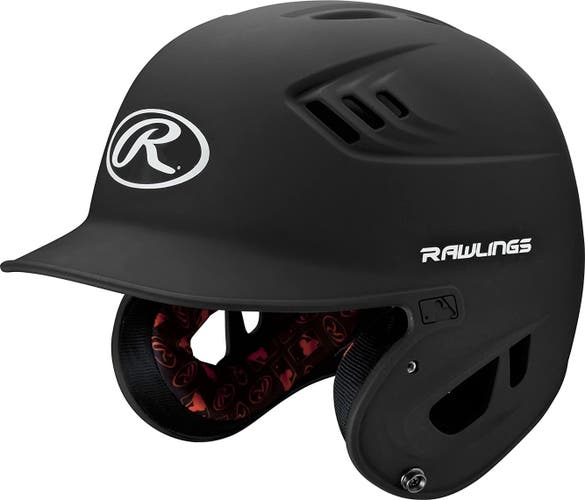 Matte Black New JR 6 1/2- 7 1/8 Rawlings R16 Batting Helmet