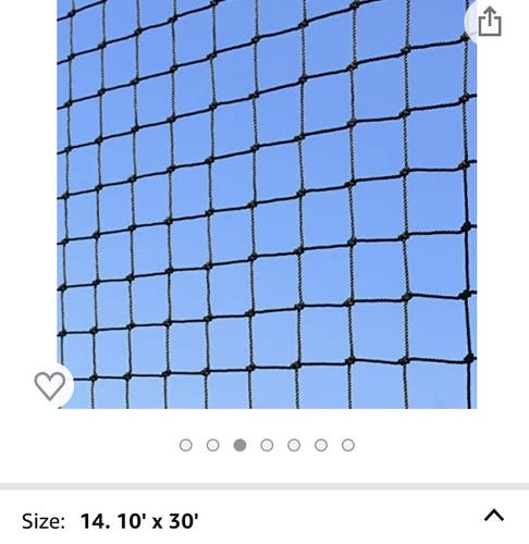 10’ X 30’ baseball, softball, Basketball or lacrosse Stop Net