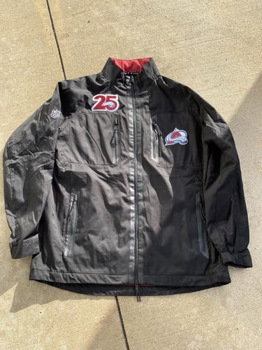 25 Year Coaching Staff Used Colorado Avalanche Fanatics Black Full Zip Jacket