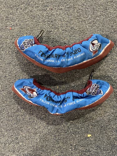 Colorado Avalanche Player Issued used  2020 Stadium Series Skate Soakers