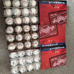 3 Dozen New Rawlings Baseballs