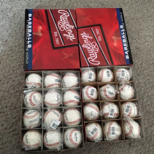 2 Dozen New Rawlings Baseballs