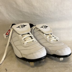 New Easton Size 13 Assist Low White  Baseball Cleats