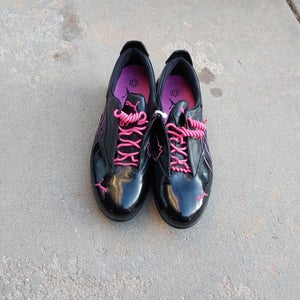 Black Used Women's Size 8.0 (Women's 9.0) Puma Golf Shoes