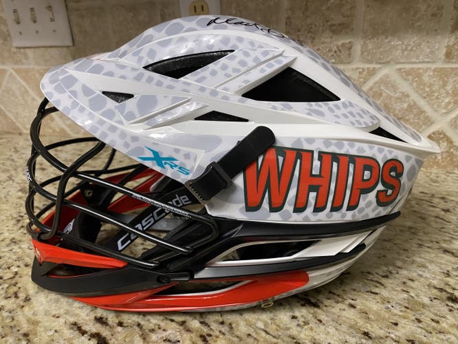 Game Worn Matt Dunn Signed 2021 WHIPS PLL XRS HELMET