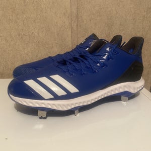 Adidas Icon Bounce Baseball Cleats Size 11.5 Blue White CG5243 NEW W/O BOX