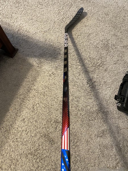 Bauer Vapor FlyLite dressed as Team USA Nexus Geo Pro Stock RH Stick