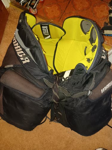 Black Senior Used Small Warrior Ritual X Hockey Goalie Pants Pro Stock