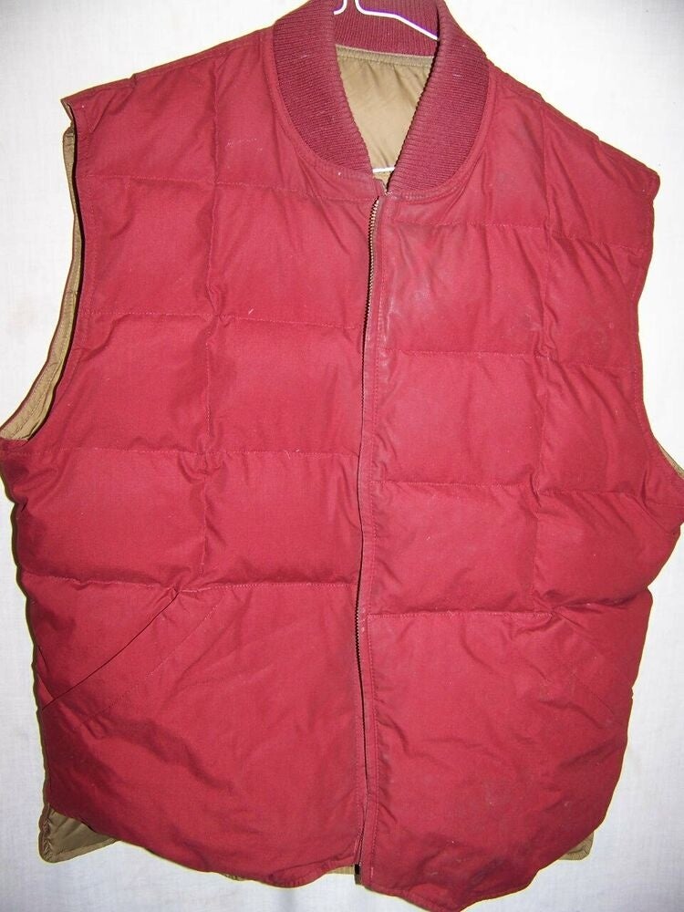 Eddie Bauer Reversible Down Vest, Men's Medium | SidelineSwap